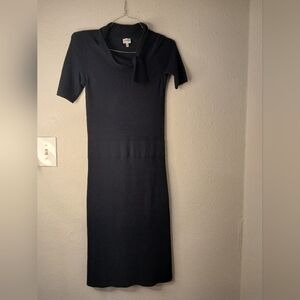 Armani‎ Collezioni Elegant Black Midi Dress